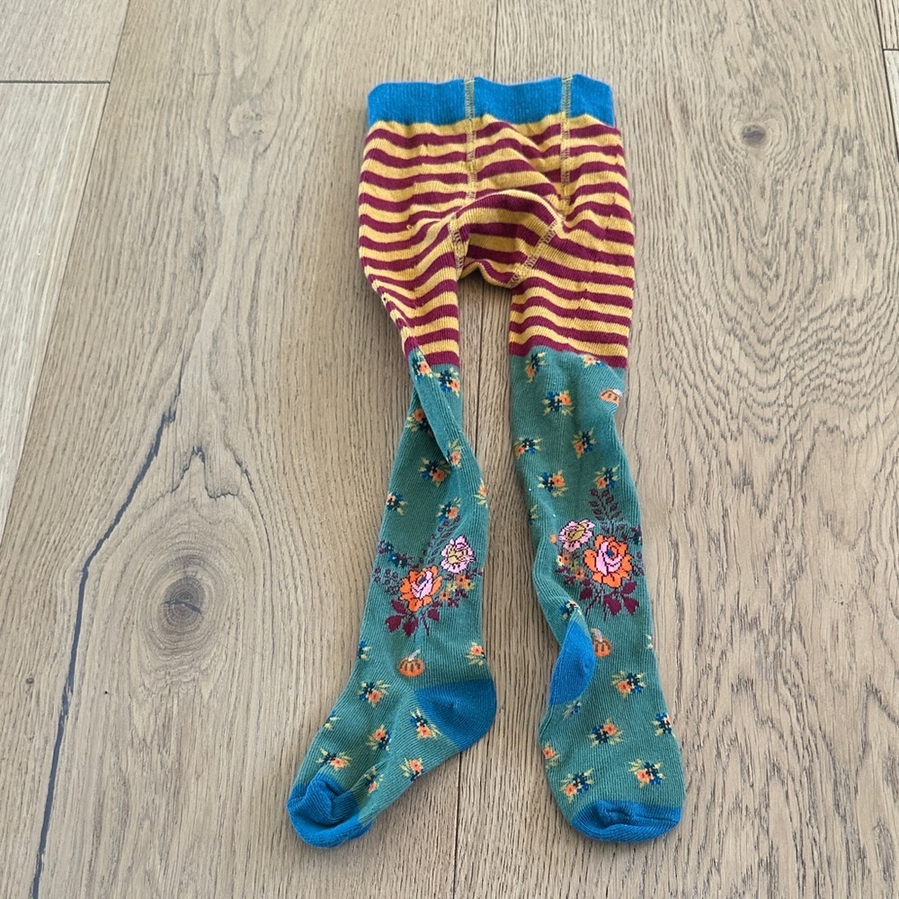 Matilda Jane Striped and Floral Kids Tights 12/24m